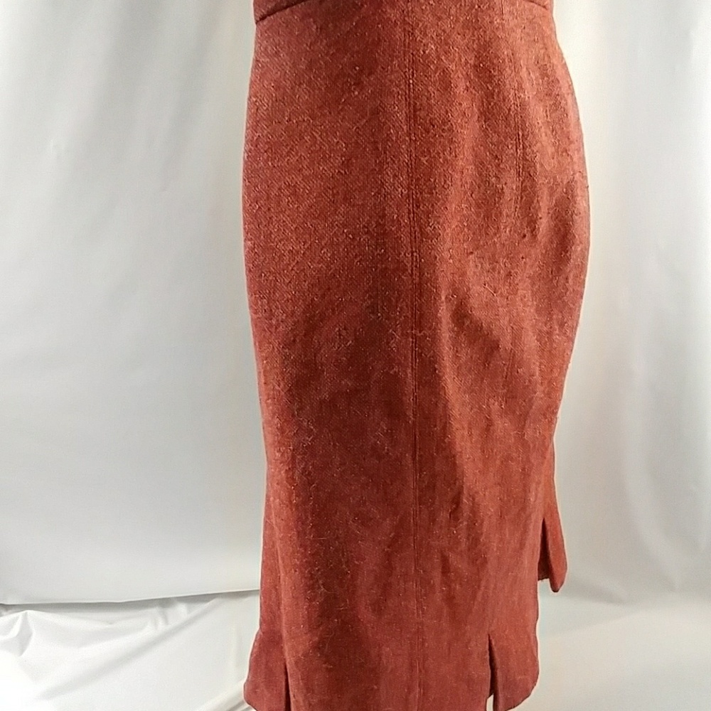 Talbots Flared Tulip Rust Skirt Size 4 - image 3